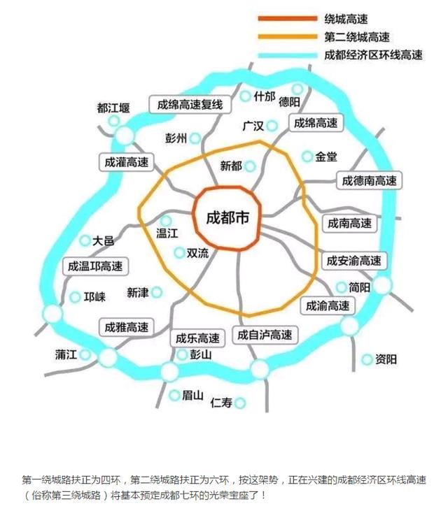 新浪乐居讯 成都前段时间已确定四环,五环,六环,百度地图也已更正.