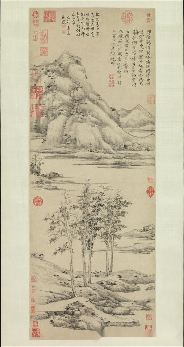 元四家倪瓒山水画欣赏(百幅名画)组图