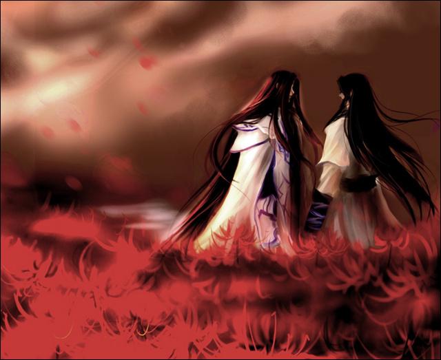 彼岸花,花与叶永世不能相见