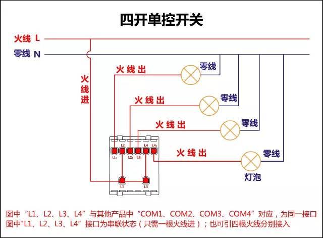 电工必会|最全的开关接线图(单控,双控,三控)非常值得收藏!