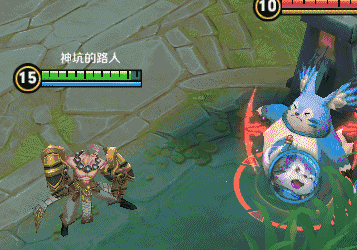 达摩的另类小技巧: 与其他英雄对比,达摩的每个技能都可以搭配闪现