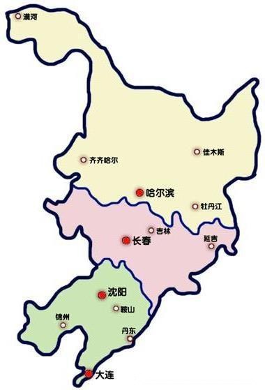 东北三省地图高清版