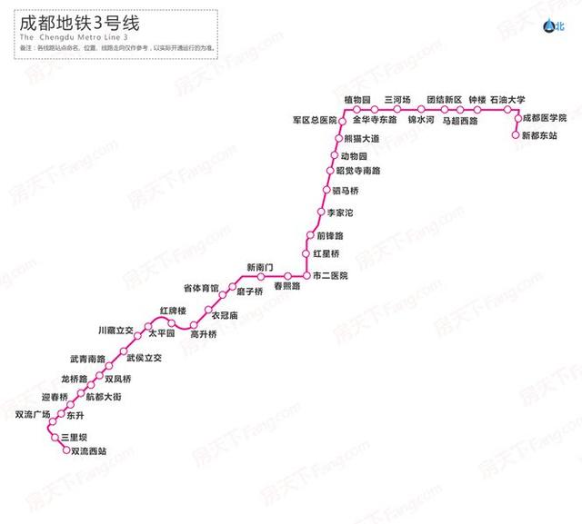 成都地铁4号线站点及走势图